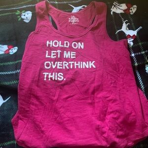 Secret Treasures Pink Graphic Tank Top
